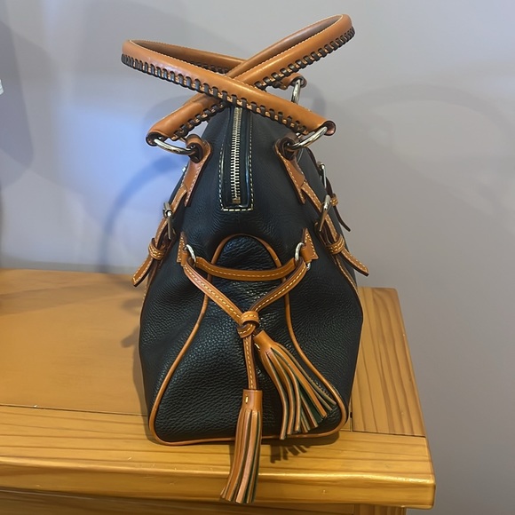 Dooney & Bourke Pebble Grain Satchel (Midnight Blue) - Picture 3 of 8